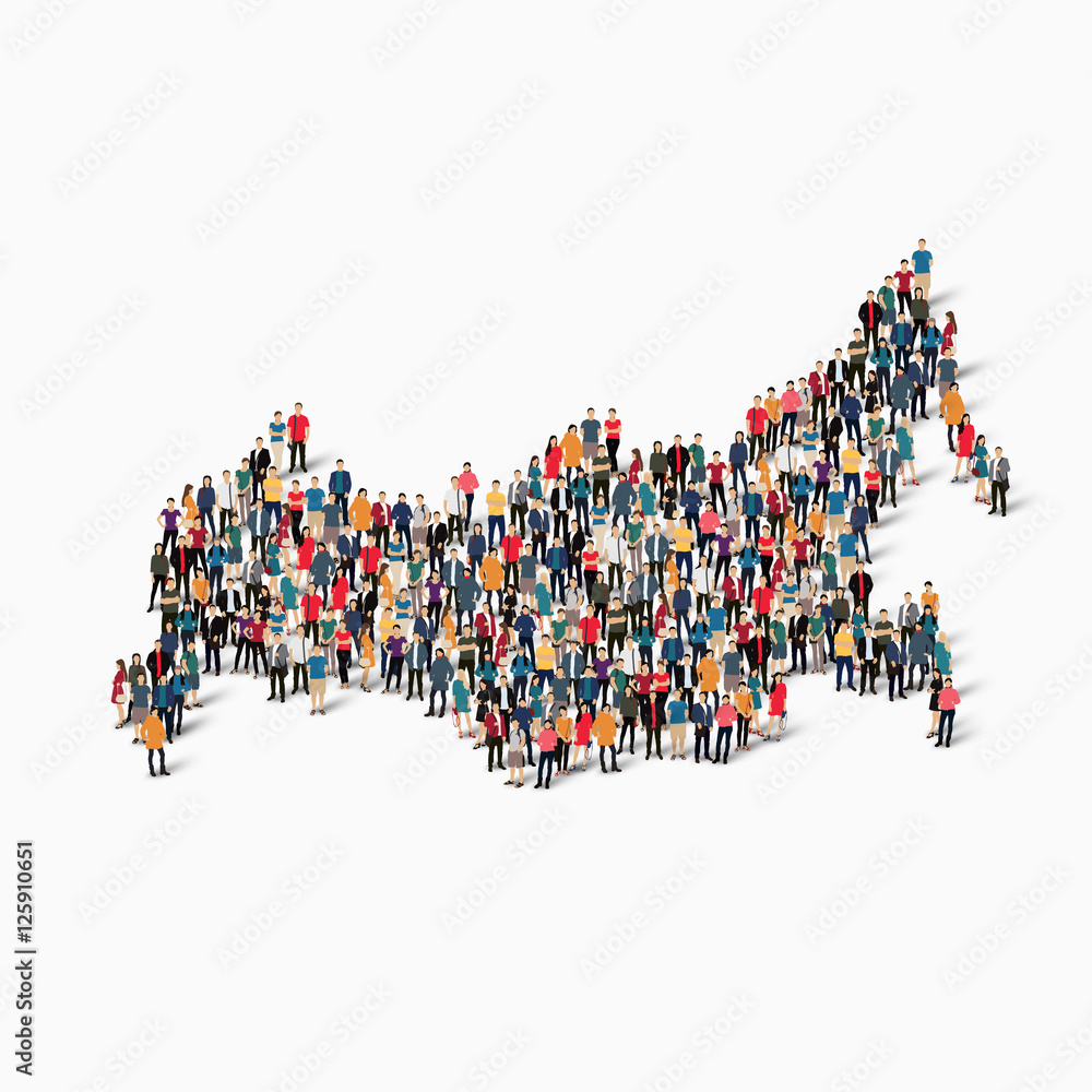 people map country Russia vector people map country Russia vector