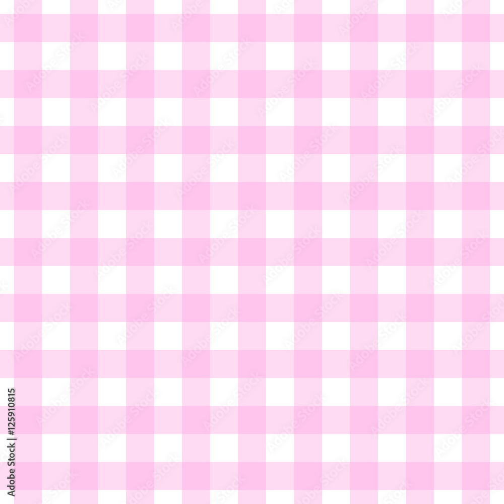 Seamless light pink gingham check pattern. Seamless light pink gingham check pattern.