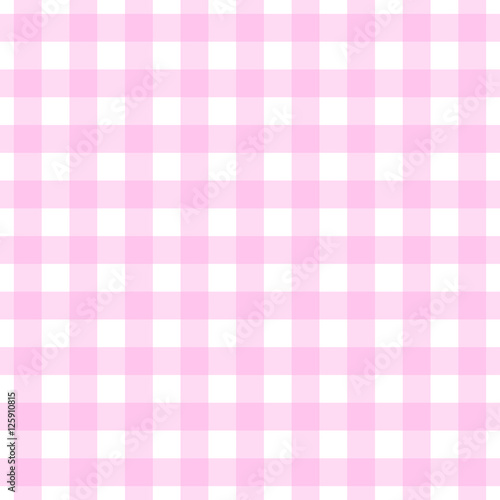 Seamless light pink gingham check pattern. 