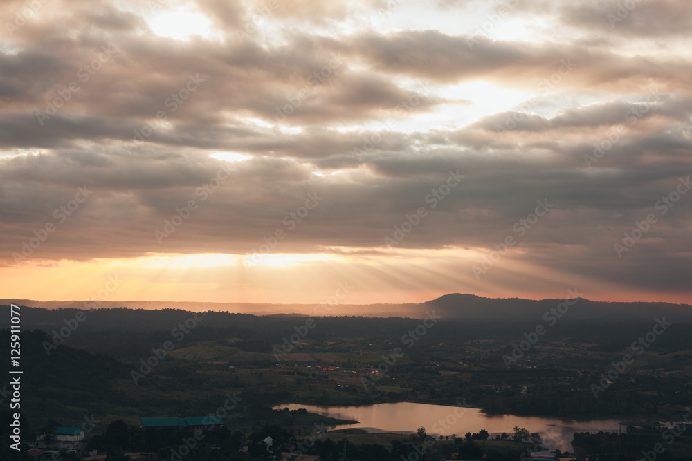 beautiful landscape image at khaoko in thailand