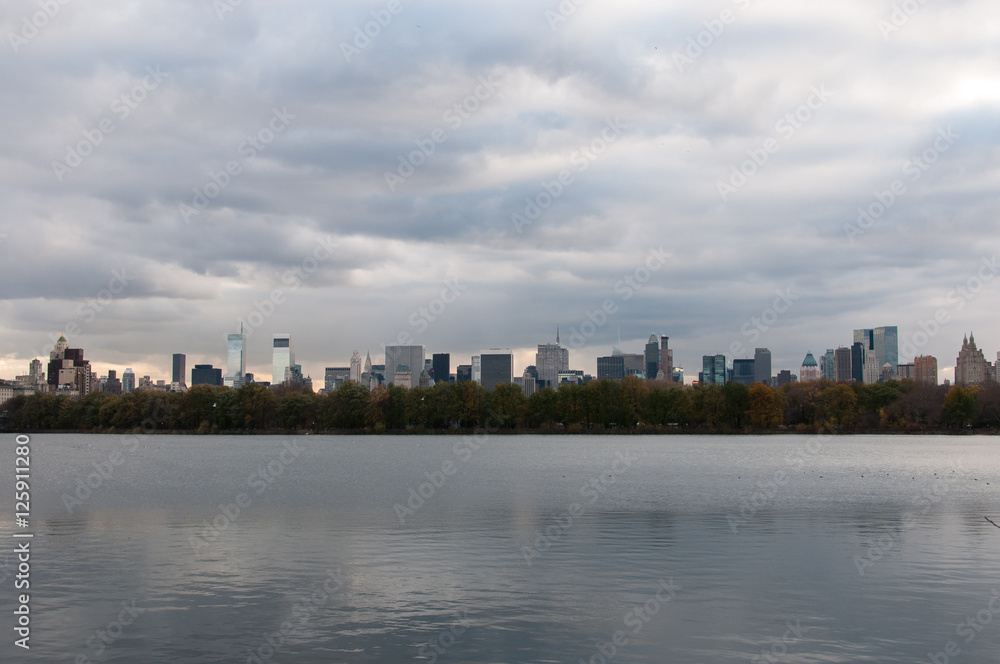 Inner New York skyline viewed from Central Park