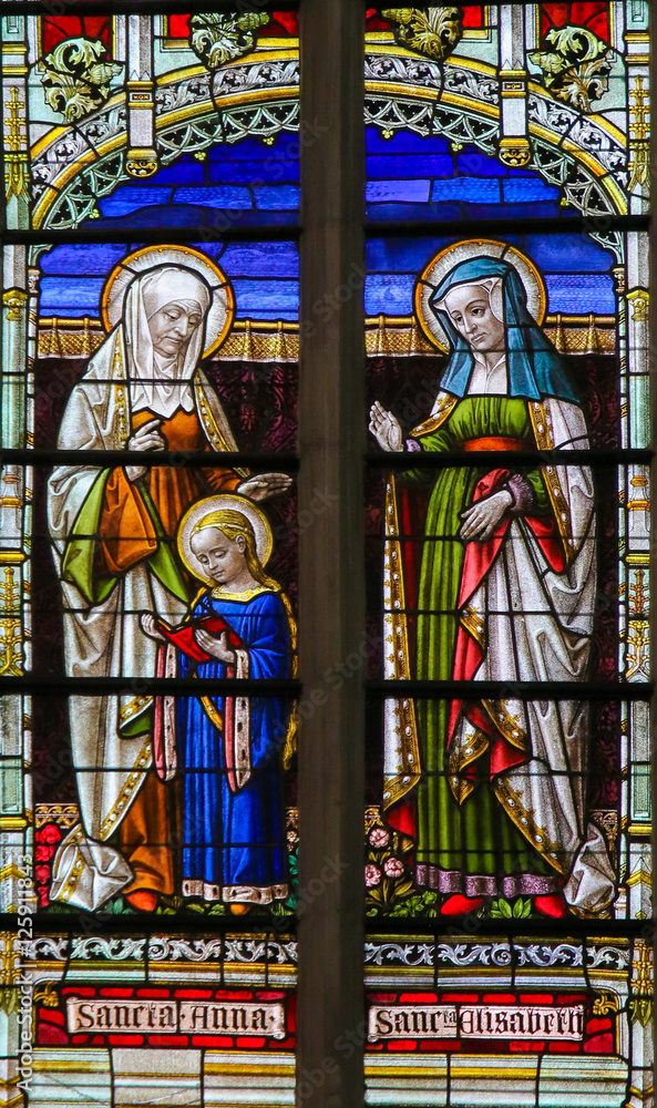 Stained Glass - Saint Ana and Saint Elisabeth
