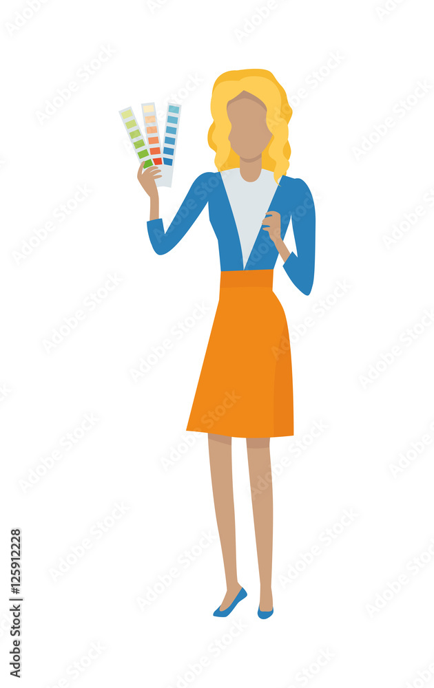 Designer Vector Illustration in Flat Design Designer Vector Illustration in Flat Design