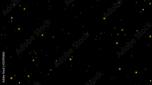 gold glitter particle slow falling for christmas background 