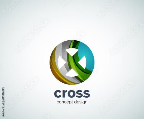 Free Download Vector cross logo template - GFXLoad
