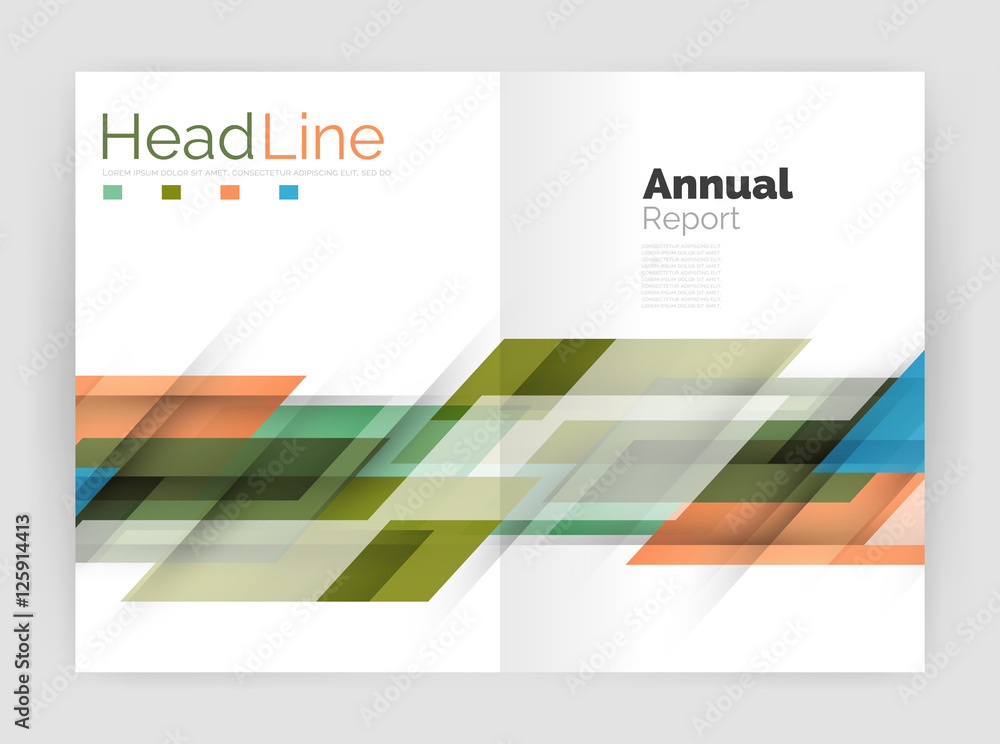Geometric business annual report templates, modern brochure flyer template Geometric business annual report templates, modern brochure flyer template