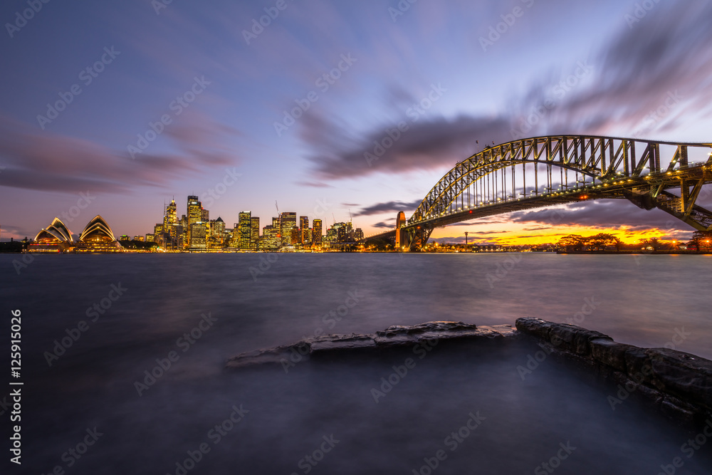 Obraz premium Harbour bridge Sydney Australia.