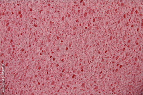 Texture of a pink sponge