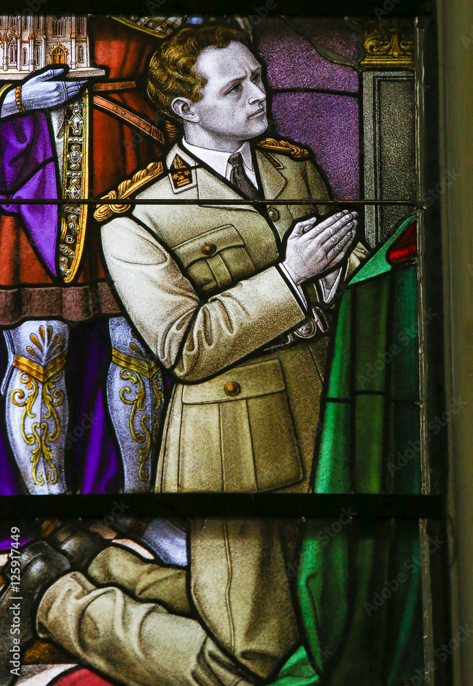 Stained Glass - King Leopold III of Belgium