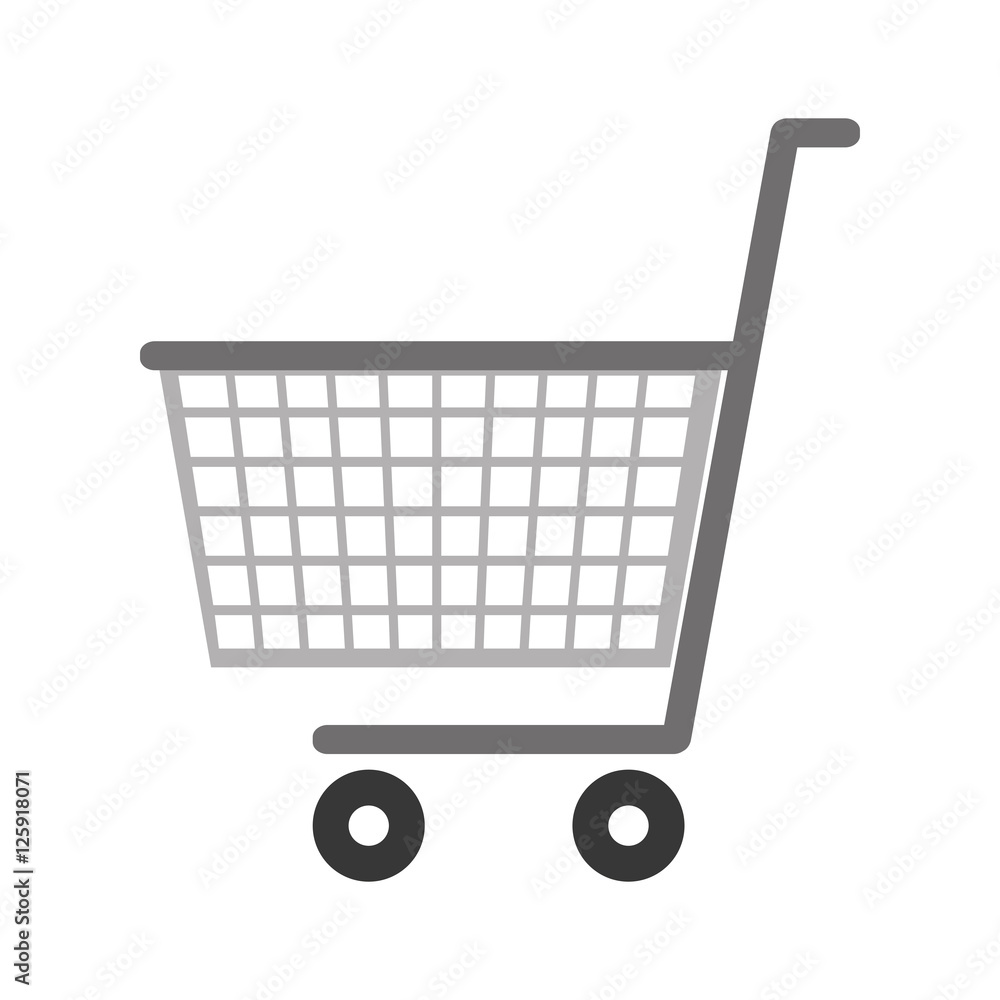supermarket cart icon over white background. shooping trolley. vector illustration supermarket cart icon over white background. shooping trolley. vector illustration