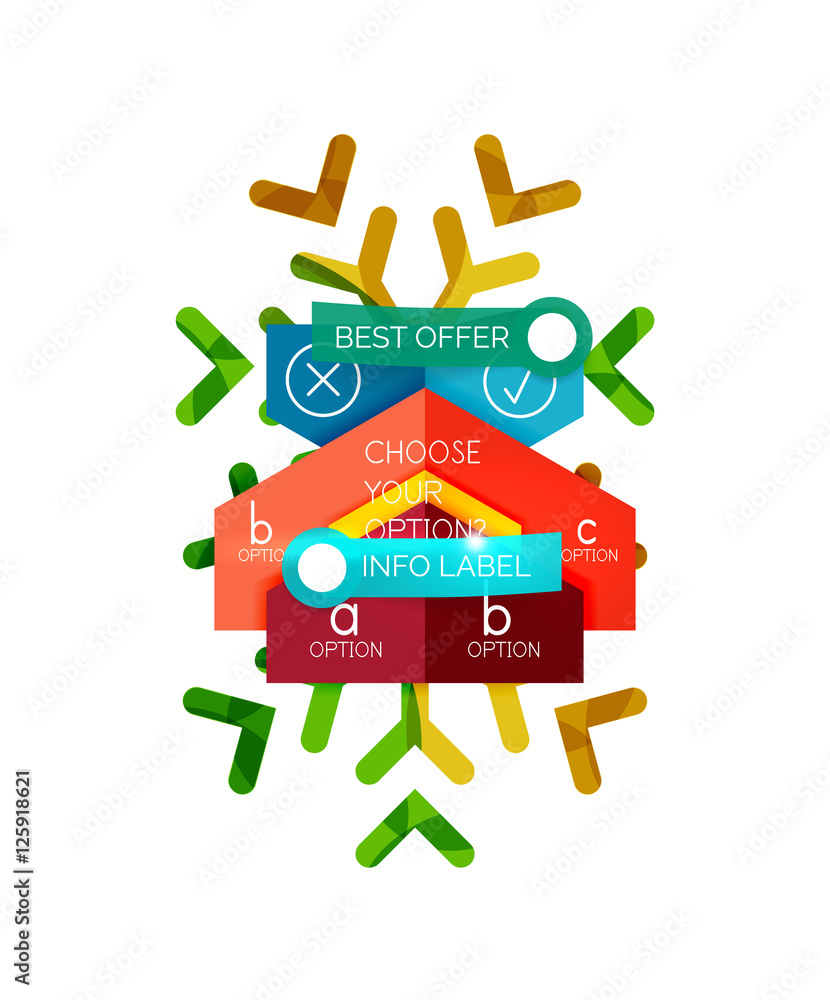 Christmas infographic business templates Stock Vector | Adobe Stock