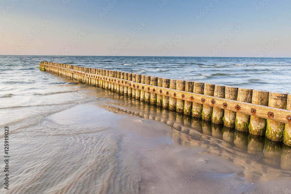 beautiful view of Polish Baltic Sea