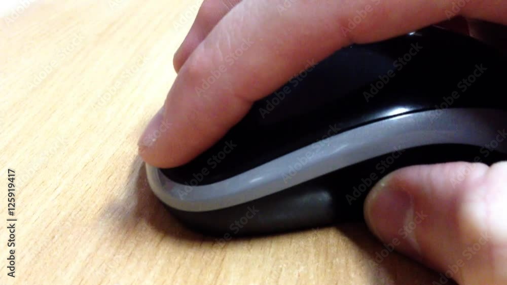 Clicking the mouse Clicking the mouse