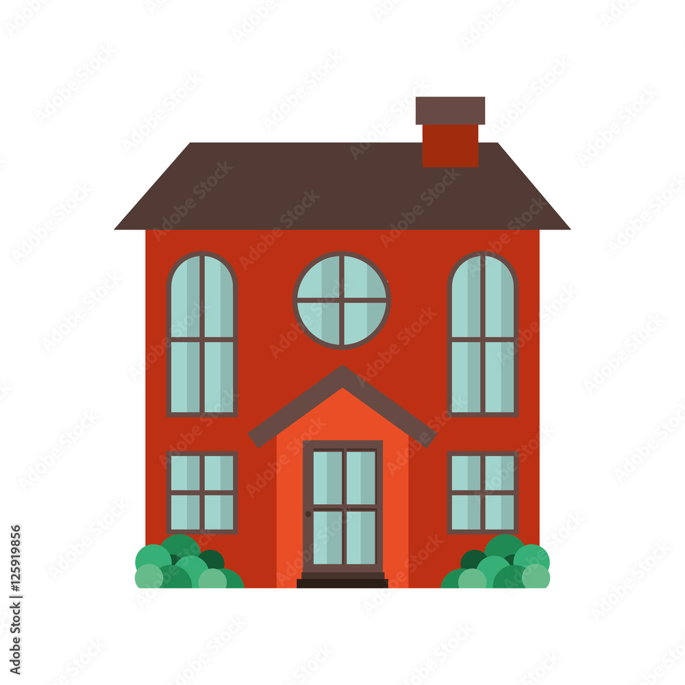 Home building icon. house architecture and real estate theme. Isolated and colorful design. Vector illustration Home building icon. house architecture and real estate theme. Isolated and colorful design. Vector illustration