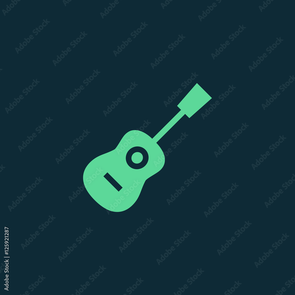 Acoustic guitar icon vector, clip art. Also useful as logo, web UI element, symbol, graphic image, silhouette and illustration. Acoustic guitar icon vector, clip art. Also useful as logo, web UI element, symbol, graphic image, silhouette and illustration.