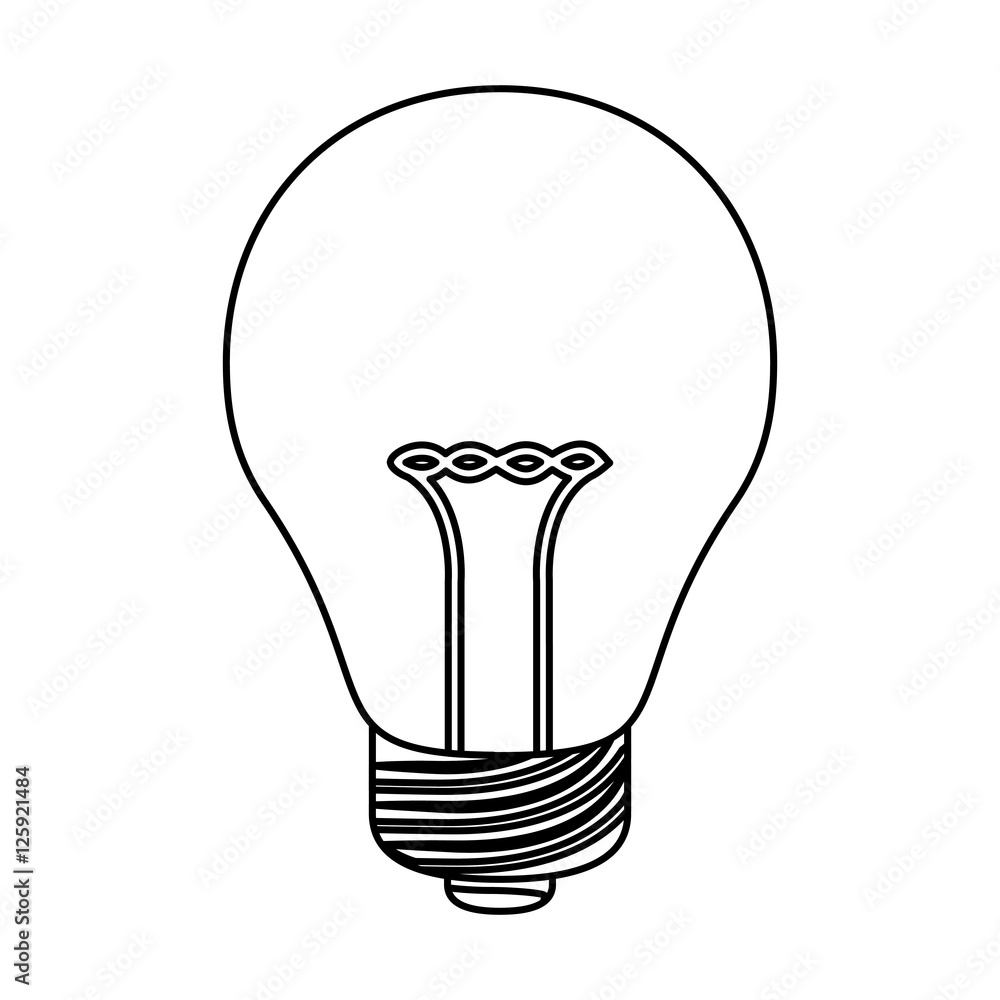 Light bulb icon. Energy power and technology theme. Isolated design. Vector illustration Light bulb icon. Energy power and technology theme. Isolated design. Vector illustration