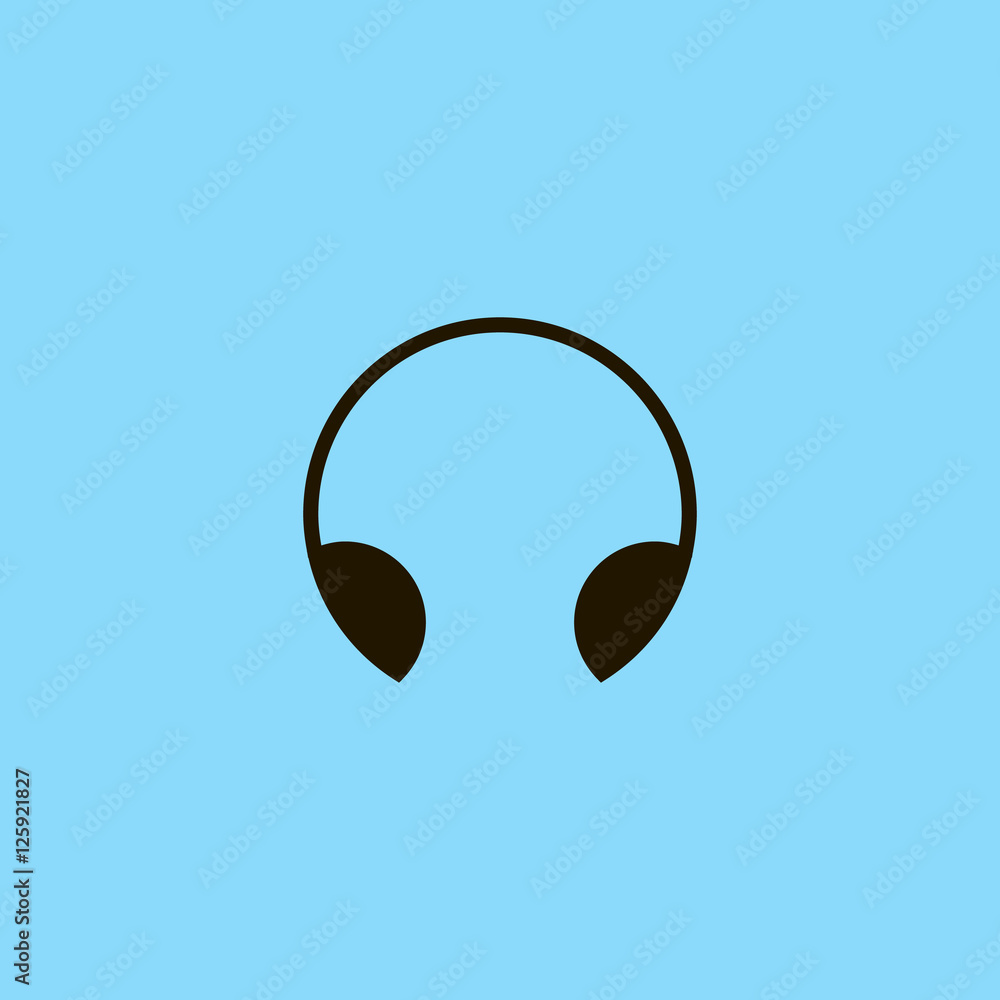 Headphone icon vector, clip art. Also useful as logo, web UI element, symbol, graphic image, silhouette and illustration. Headphone icon vector, clip art. Also useful as logo, web UI element, symbol, graphic image, silhouette and illustration.