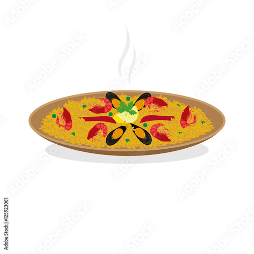 Dish paella