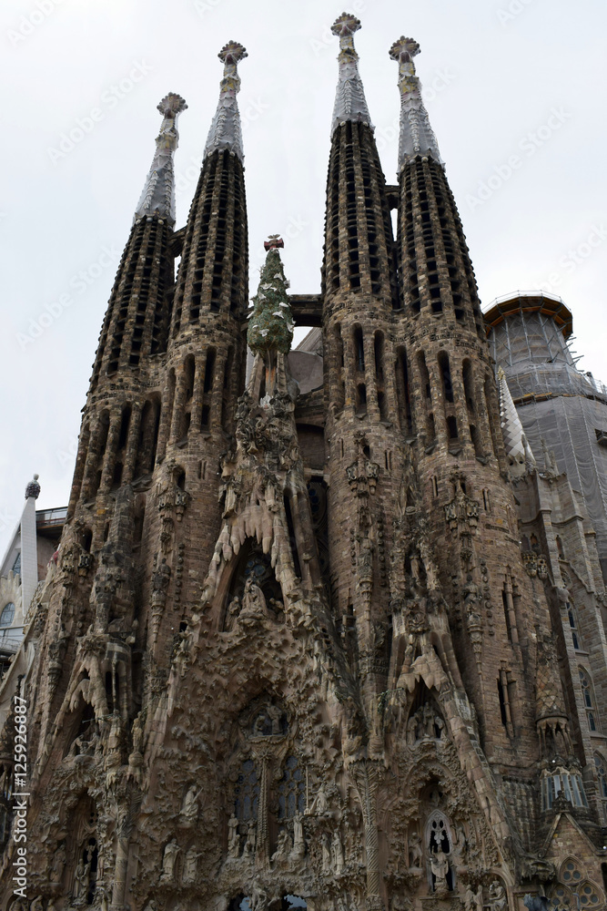 la sagrada familia, templos,arquitectura, Barcelona, Antonio Gaudí, 