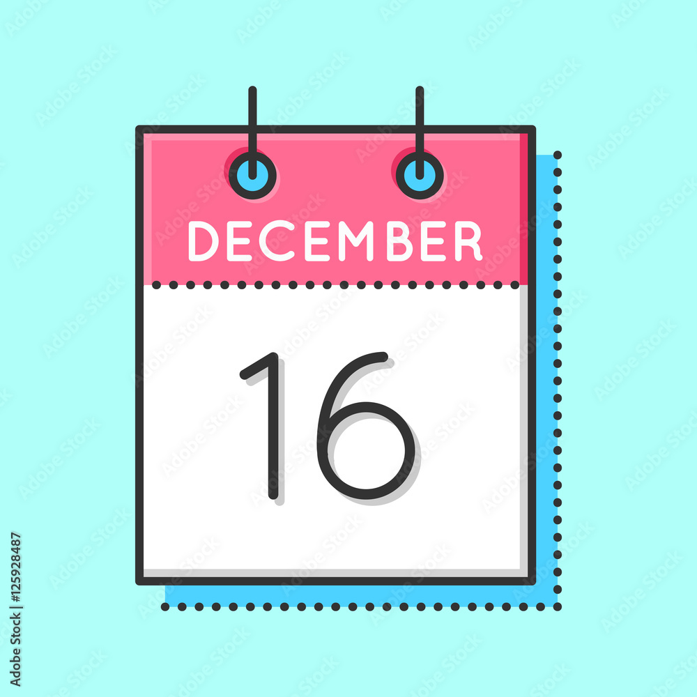 Fototapeta premium Vector Calendar Icon