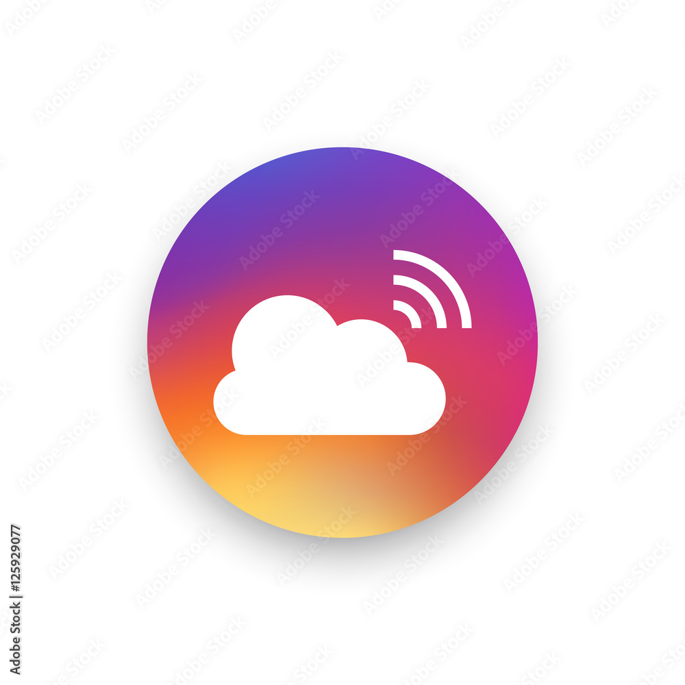 Broadcast icon vector, clip art. Live stream cloud computing. Also useful as logo, circle app icon, web UI element, symbol, graphic image, silhouette and illustration. Broadcast icon vector, clip art. Live stream cloud computing. Also useful as logo, circle app icon, web UI element, symbol, graphic image, silhouette and illustration.