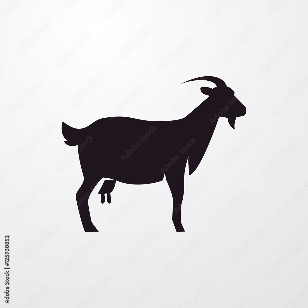 goat icon illustration goat icon illustration