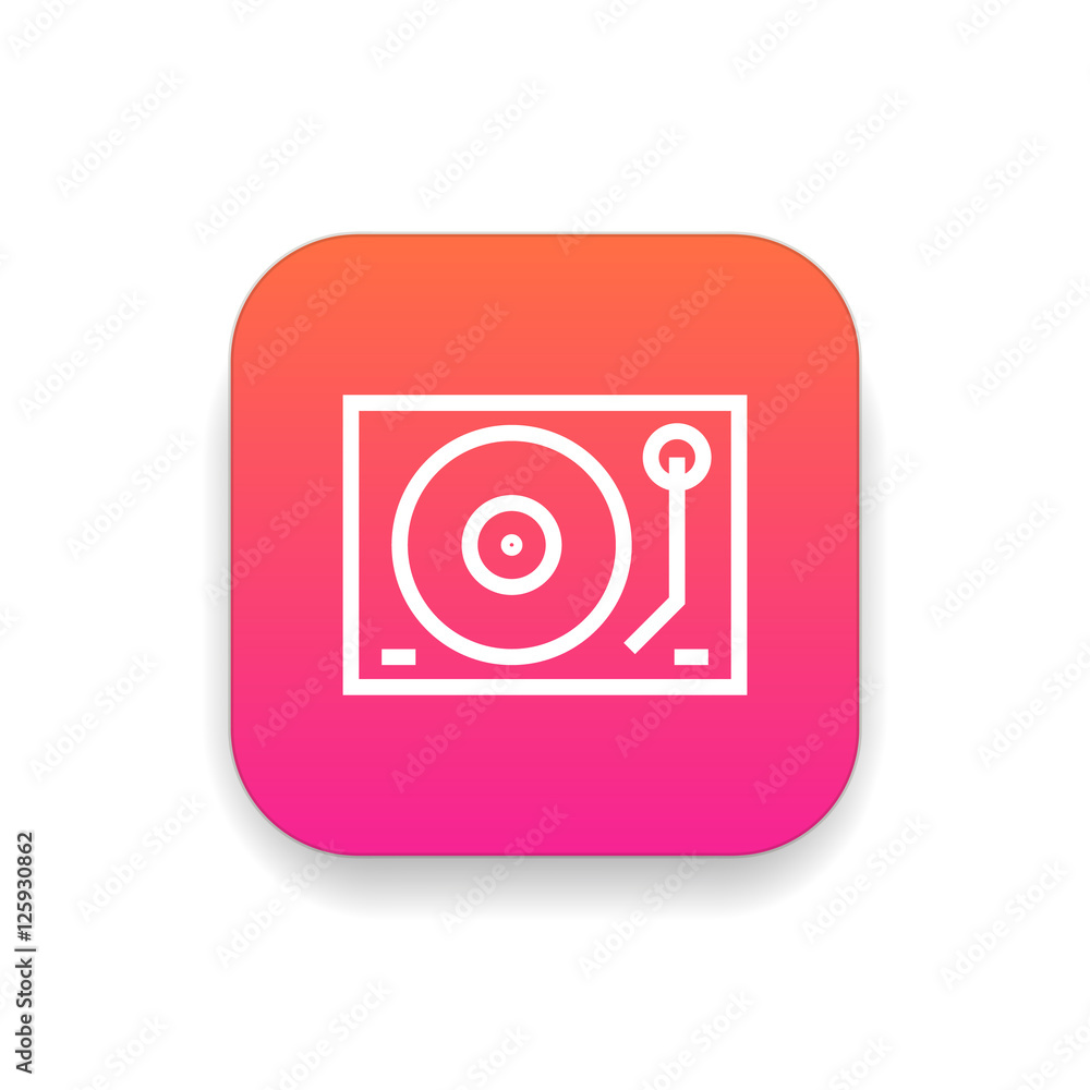 Dj mixer icon vector, clip art. Gramophone vector symbol. Also useful as logo, square app icon, web UI element, silhouette and illustration. Dj mixer icon vector, clip art. Gramophone vector symbol. Also useful as logo, square app icon, web UI element, silhouette and illustration.