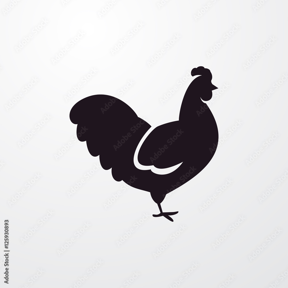 chicken icon illustration chicken icon illustration