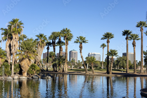 Encanto Park Lake, Phoenix downtown, AZ © EuToch