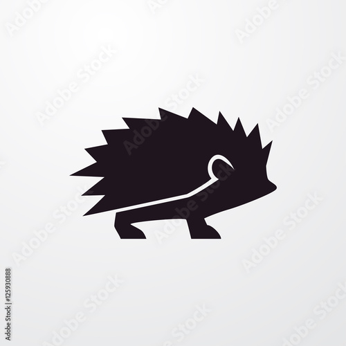hedgehog icon illustration