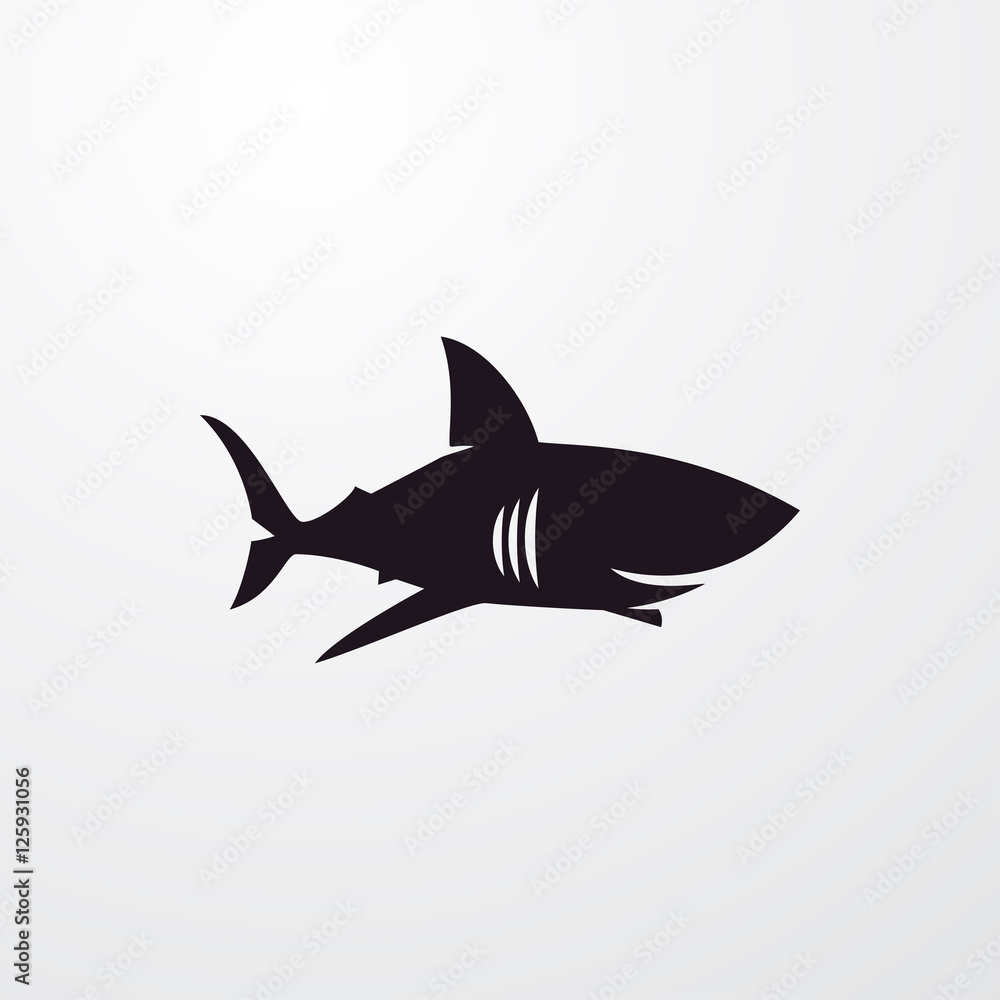 shark icon illustration shark icon illustration