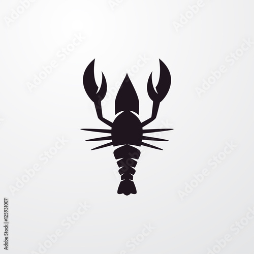 lobster icon illustration © vxnaghiyev