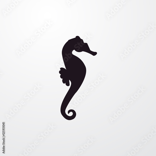 seahorse icon illustration
