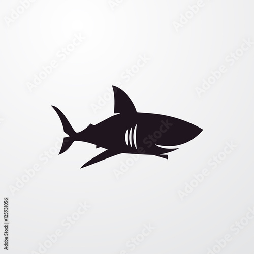 shark icon illustration