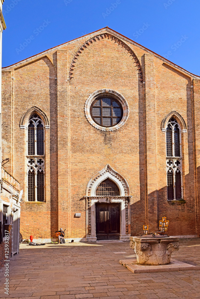facade of church San Gregorio, Venice