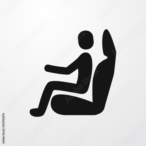 car seat icon illustration