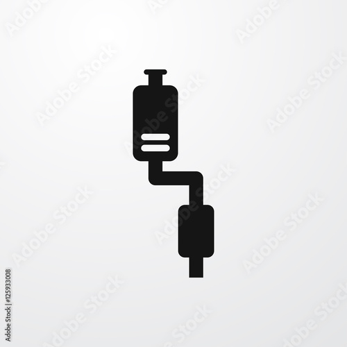 exhaust pipe icon illustration