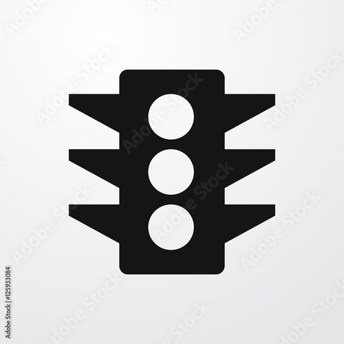 traffic light icon illustra...