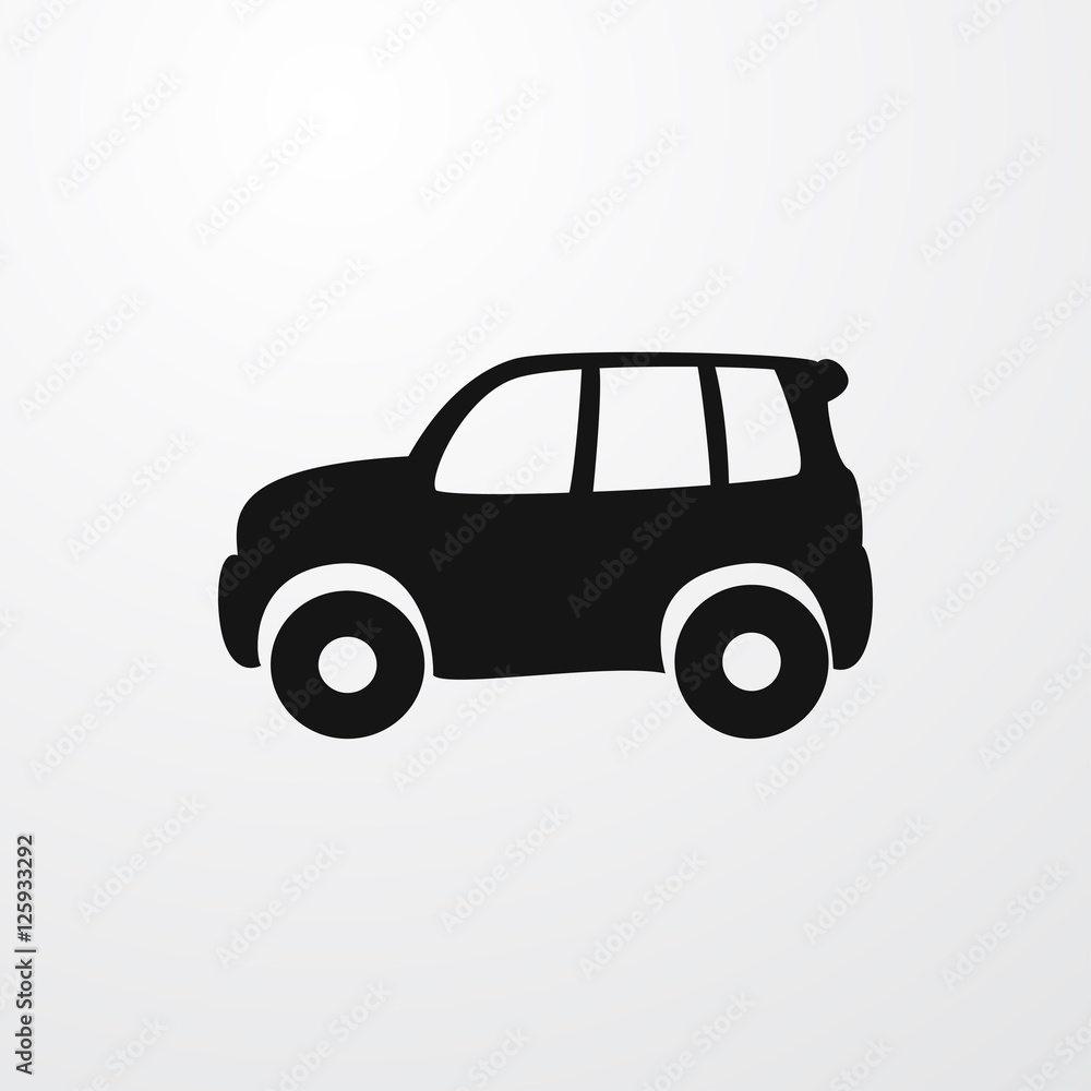 SUV car icon illustration