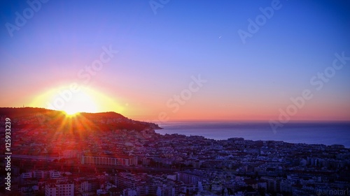 Lever de Soleil sur la mer