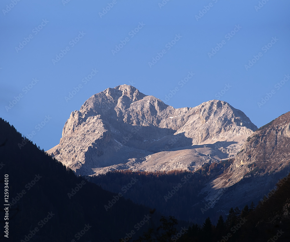 Mount Triglav in the Slovenian National Park