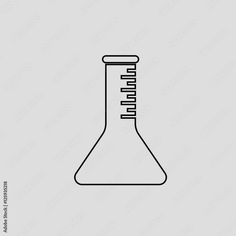 flask outline vector icon flask outline vector icon