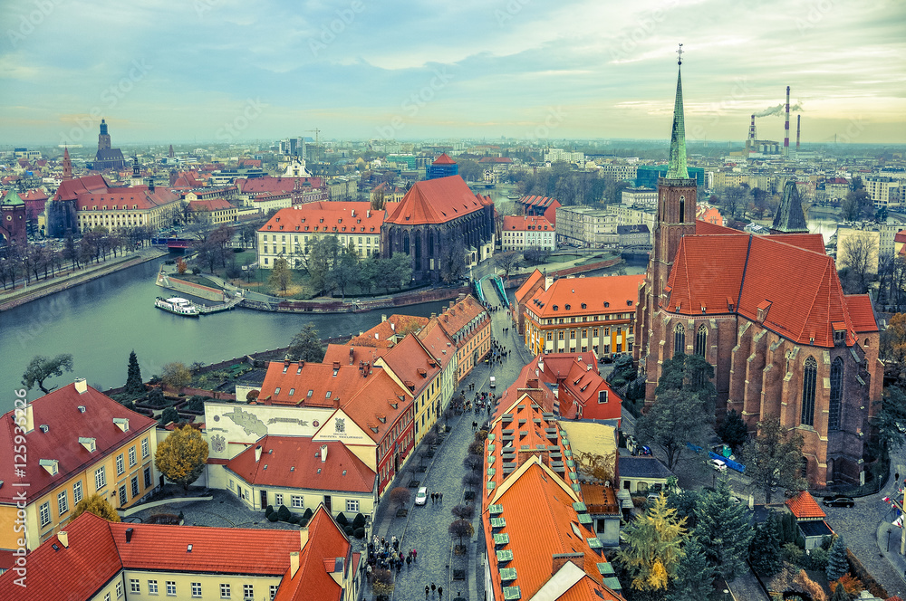 Obraz Miasto Wrocław - panorama