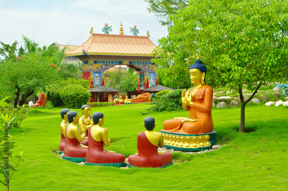 Buddhist temples of Lumbini, Nepal