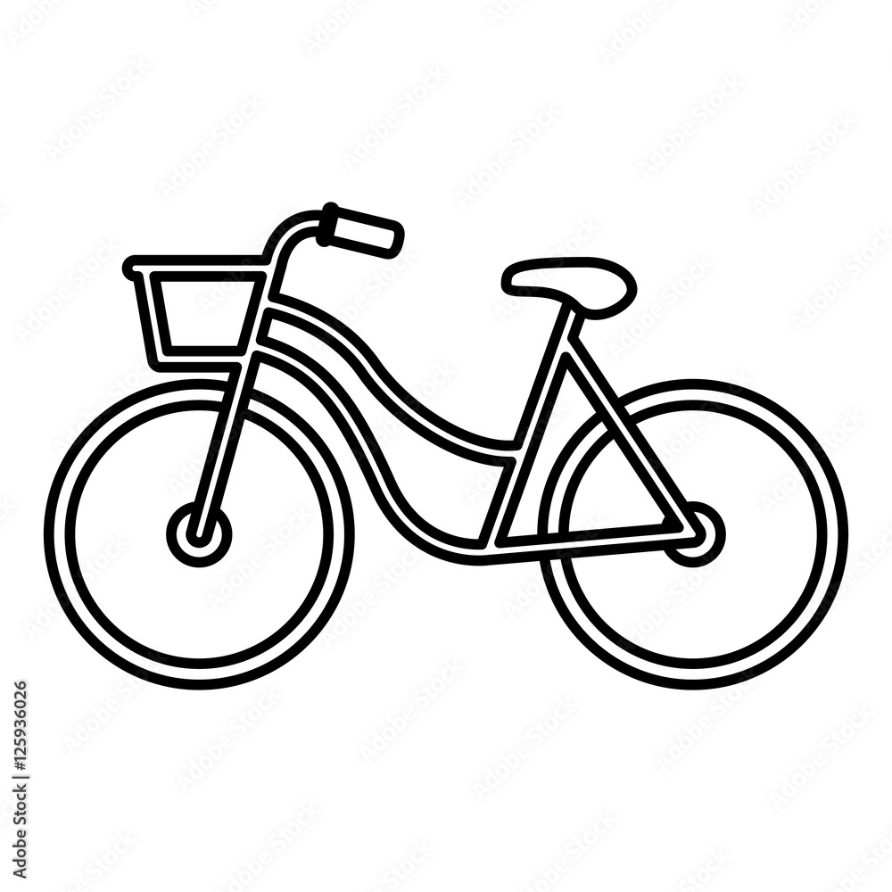 Bike icon. Healthy lifestyle sport leisure and outdoor theme. Isolated design. Vector illustration Bike icon. Healthy lifestyle sport leisure and outdoor theme. Isolated design. Vector illustration