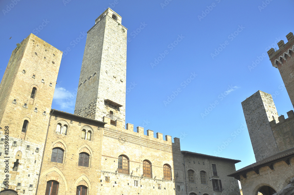 Panoramica de la Toscana, San Gimignano