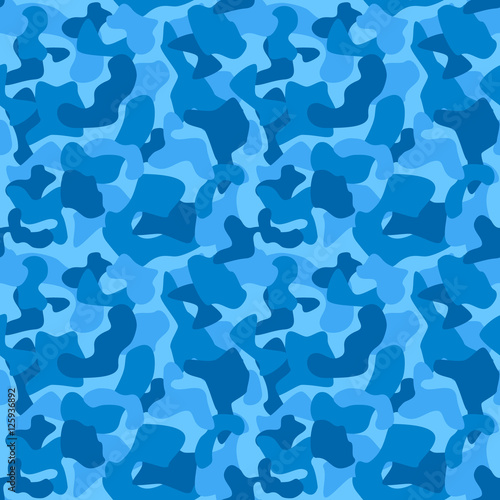 Seamless Camouflage Pattern For Boys. Tiled Texture, Background.