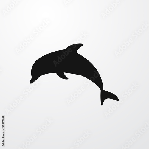 dolphin icon illustration