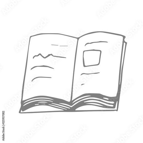 book scetch. vector 