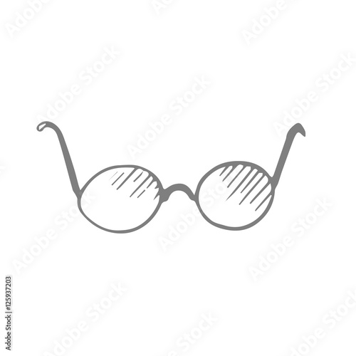 glass scetch. vector